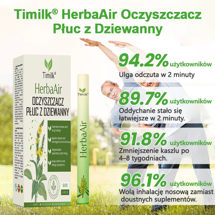Timilk® HerbaAir Oczyszczacz Płuc z Dziewanny 💖