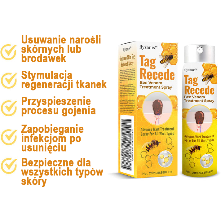 🐝flysmus™ Sprej z jadem pszczelim do usuwania brodawek i znamion skórnych 🐝🐝🐝🐝