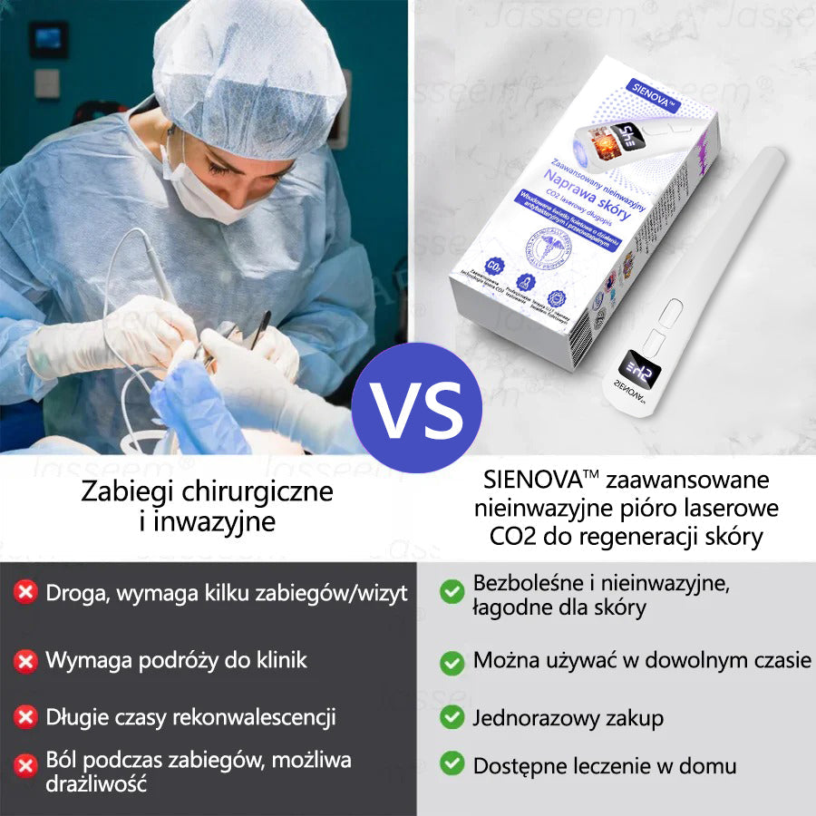 SIE𝖭𝖮𝖵𝖠™ Zaawansowany nieinwazyjny laser CO₂ do naprawy skóry 🎉 (Delikatnie usuwa brodawki, znamiona, plamy starcze i narośla skórne – bez bólu, bez zamieszania!)🔥