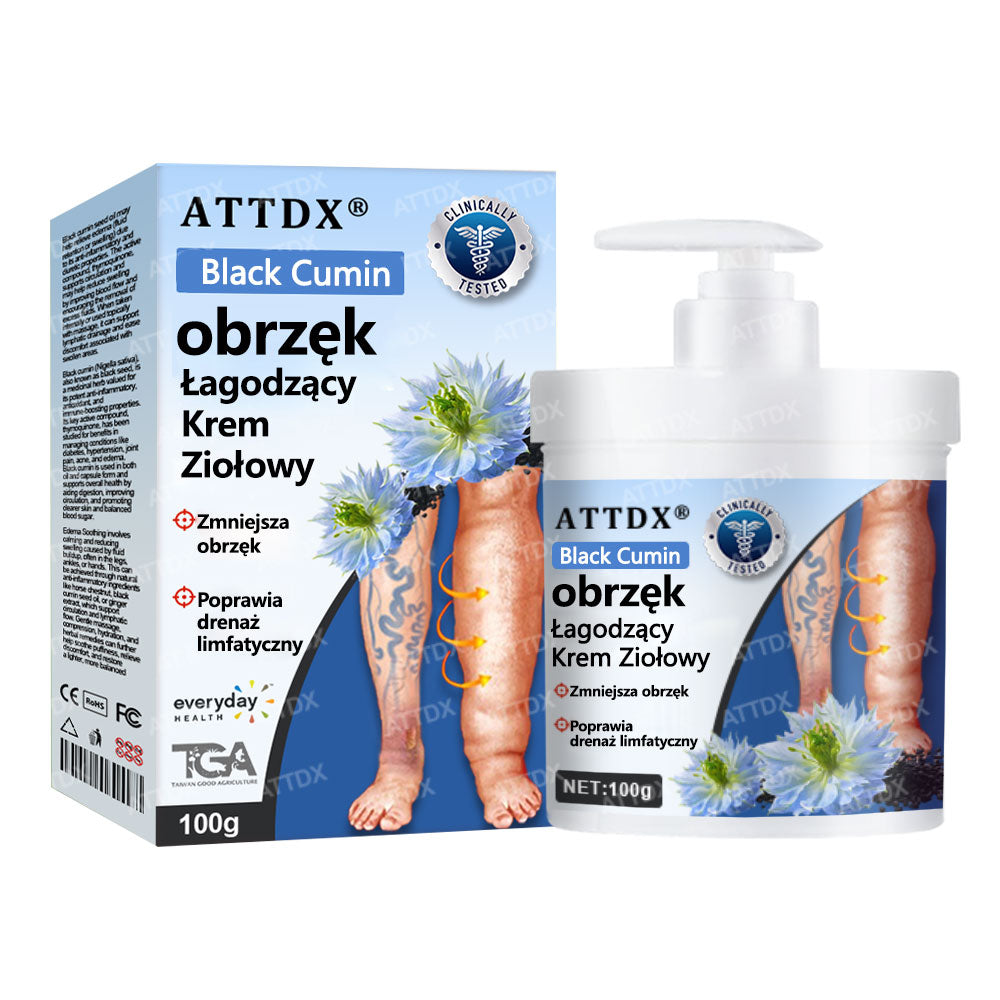 💧💧ATTDX® Krem ziołowy łagodzący obrzęki z czarnuszką💧