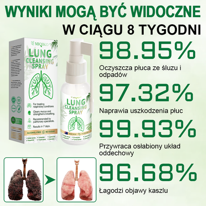 ☘️[Oficjalny sklep flagowy marki]👨‍⚕️𝐌𝐈𝐐𝐈𝐊𝐎® Zaawansowany spray do oczyszczania płuc(☘️Zalecane przez ekspertów od płuc)☘️