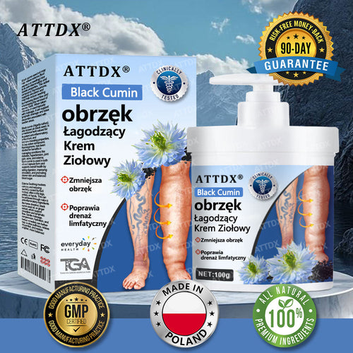 💧💧ATTDX® Krem ziołowy łagodzący obrzęki z czarnuszką💧