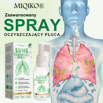 ☘️[Oficjalny sklep flagowy marki]👨‍⚕️𝐌𝐈𝐐𝐈𝐊𝐎® Zaawansowany spray do oczyszczania płuc(☘️Zalecane przez ekspertów od płuc)☘️