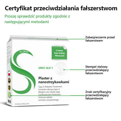 [Zobacz rezultaty po 7 dniach]💐𝗧𝗟𝗢𝗣𝗔® SMGT-GLP-1 Nano Microneedle Patch (bezbolesny, długotrwały, pomagający w leczeniu cukrzycy, otyłości i chorób układu krążenia)💐