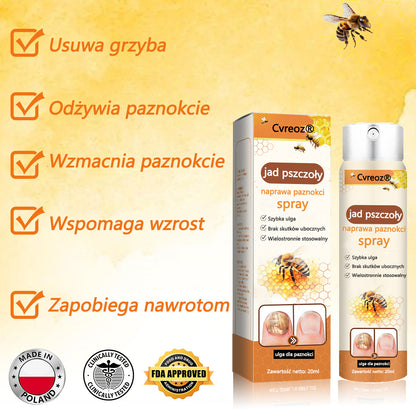👣Spray z jadem pszczelim na paznokcie✅ Certyfikowany przez PTD👣👣