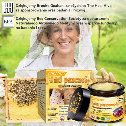 ΑPΚΑPK™ Jad Pszczoły Kompleksowy Krem🥇pomaga w leczeniu problemów skórnych, takich jak: zmarszczki, blizny, plamy pigmentacyjne, rozstępy, trądzik, łuszczyca, egzema, zmiany skórne, podrażnienia, stany zapalne i inne problemy skórne🔥🔥