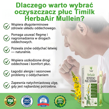 Timilk® HerbaAir Oczyszczacz Płuc z Dziewanny 💖