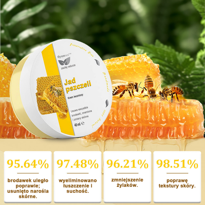 ✅flysmus™ Krem leczniczy z jadem pszczelim🐝: Leczenie egzemy, łuszczycy, trądziku, trądziku różowatego, infekcji grzybiczych, brodawek🐝